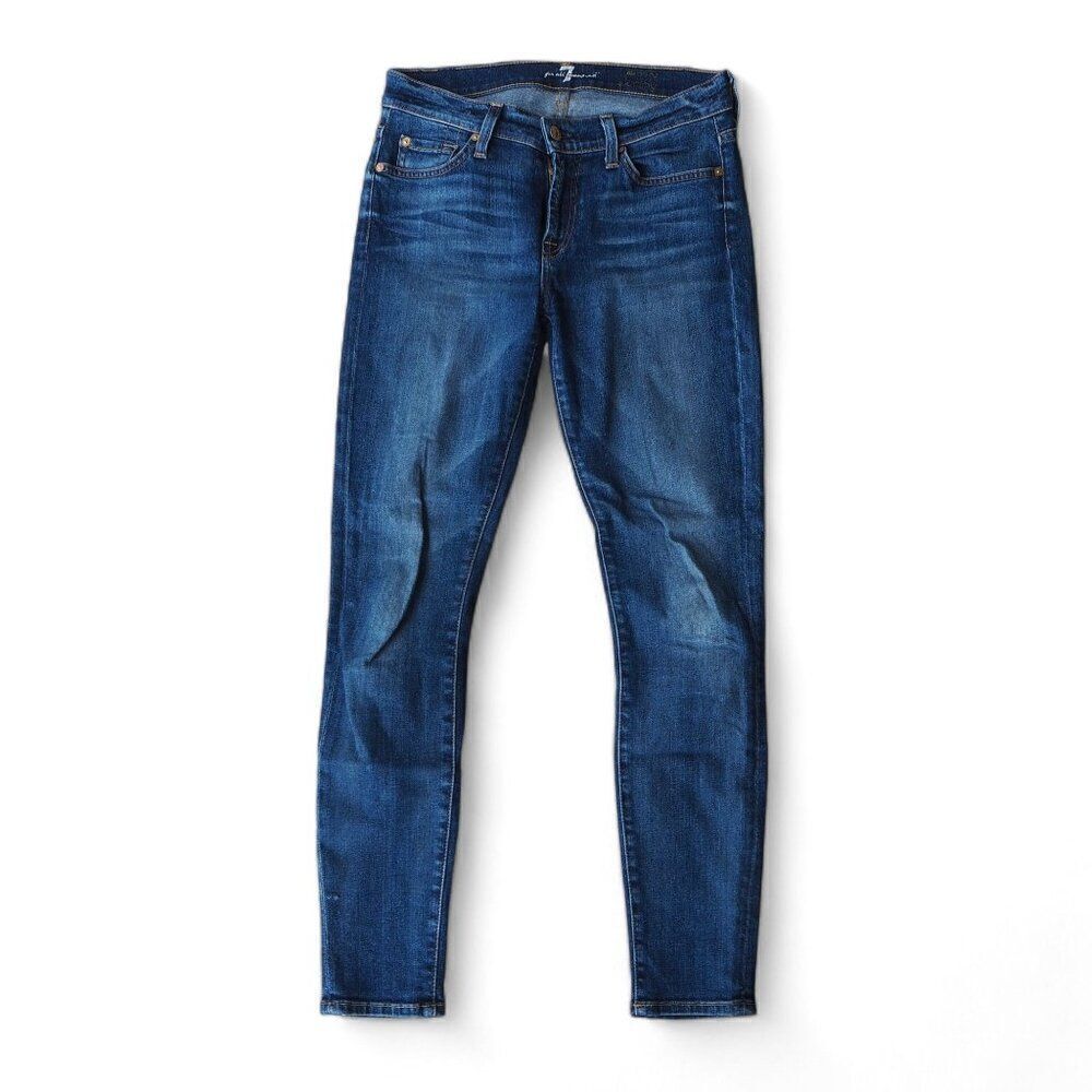7 for‎ All Mankind The Ankle Skinny Medium Wash Jeans Women's 27